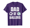 Dad Ballers Funny Soccer Volleyball Dad T-Shirt - Aesthetic Graphic Unisex - T-Shirt, Sweatshirt, Hoodie