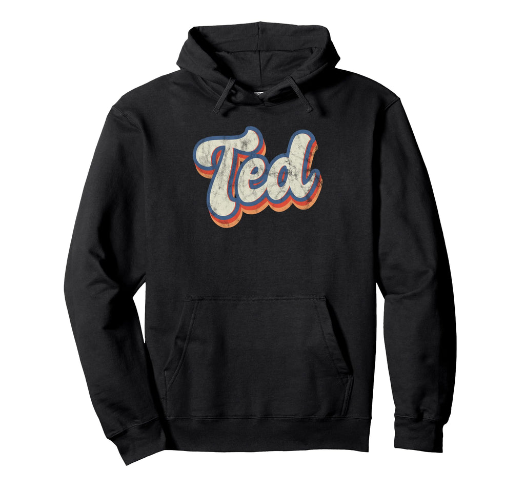 Ted Personalized Name Custom Lettering Hoodie - Minimalist Print Men Women - T-Shirt, Sweatshirt, Hoodie