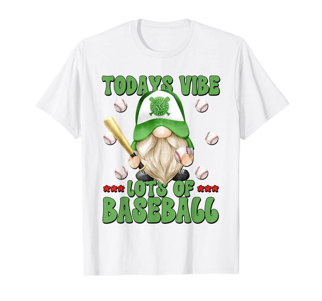 Green Baseball Dad Gnome Just Who Loves T-Shirt - Minimalist Print Unisex - T-Shirt, Sweatshirt, Hoodie