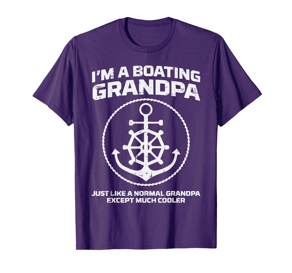 Boating Grandpa Like Normal Cooler T-Shirt - Aesthetic Graphic for Adults - T-Shirt, Sweatshirt, Hoodie
