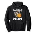 Basketball Mom Leopard Heart Hoodie - Custom Art Print for Adults - T-Shirt, Sweatshirt, Hoodie