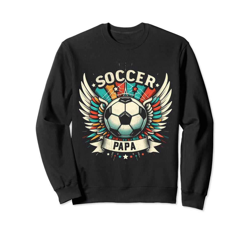 Soccer Papa Family Matching Dad Sweatshirt - Fun Novelty Design Unisex - T-Shirt, Sweatshirt, Hoodie