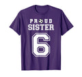 Number 6 Custom Proud Soccer Futbol T-Shirt - Fun Novelty Design Men Women - T-Shirt, Sweatshirt, Hoodie