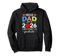 Proud Dad 2026 Kindergarten Graduate Hoodie - Custom Art Print for Adults - T-Shirt, Sweatshirt, Hoodie
