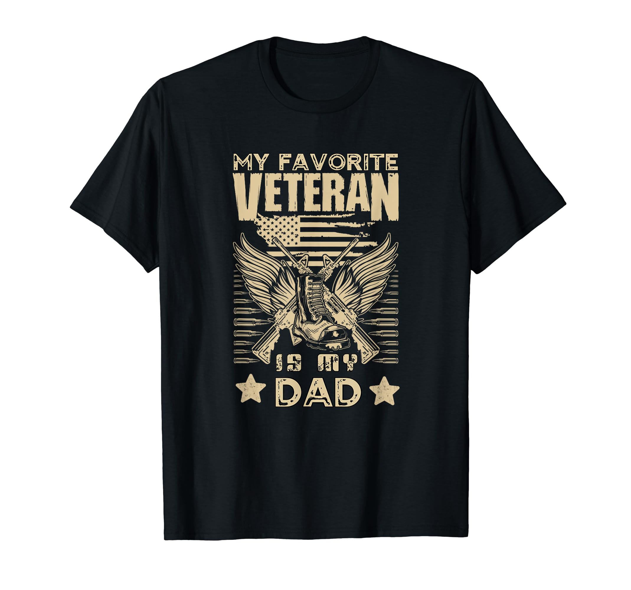 My Favorite Veteran Is My Dad T-Shirt - Custom Art Print Men Women - T-Shirt, Sweatshirt, Hoodie