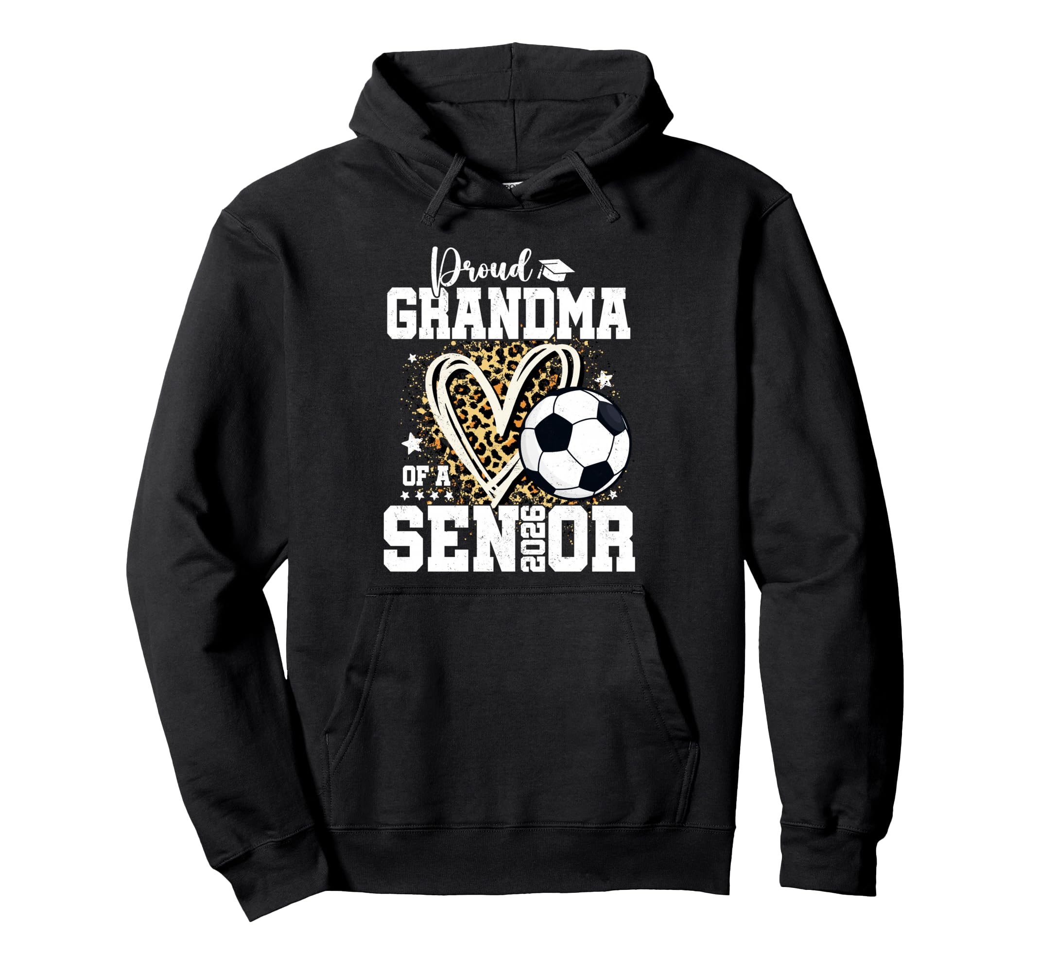 Proud Grandma 2026 Senior Soccer Hoodie - Custom Art Print Unisex - T-Shirt, Sweatshirt, Hoodie