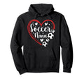 Soccer Nana Grandma Heart Nana Soccer Hoodie - Graphic Print for Adults - T-Shirt, Sweatshirt, Hoodie