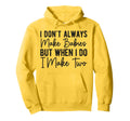Funny Twin Dad To Be Father Twins Hoodie - Fun Novelty Design Unisex - T-Shirt, Sweatshirt, Hoodie