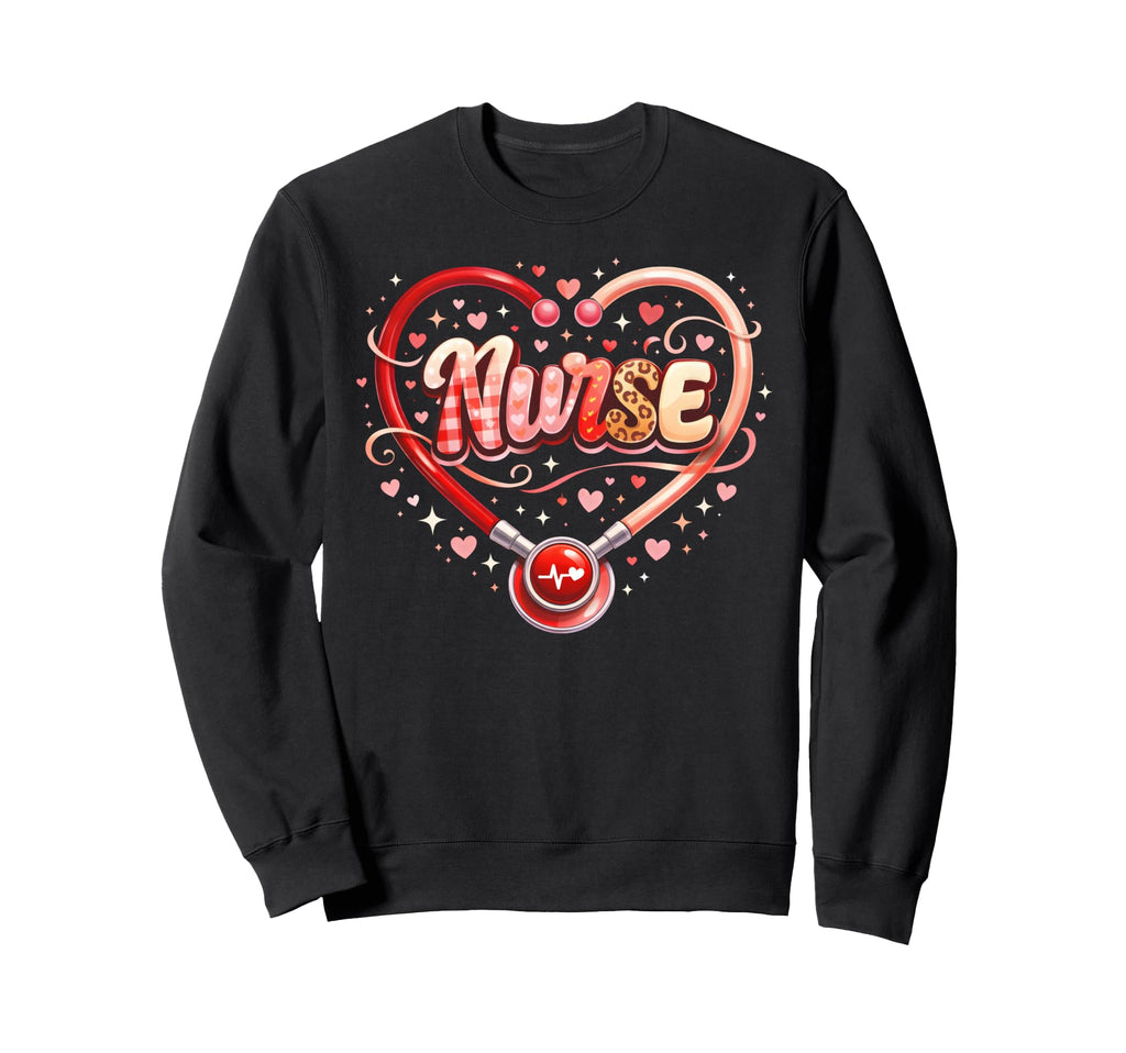 Nurse Stethoscope Graduation Sweatshirt - Custom Art Print Men Women - T-Shirt, Sweatshirt, Hoodie
