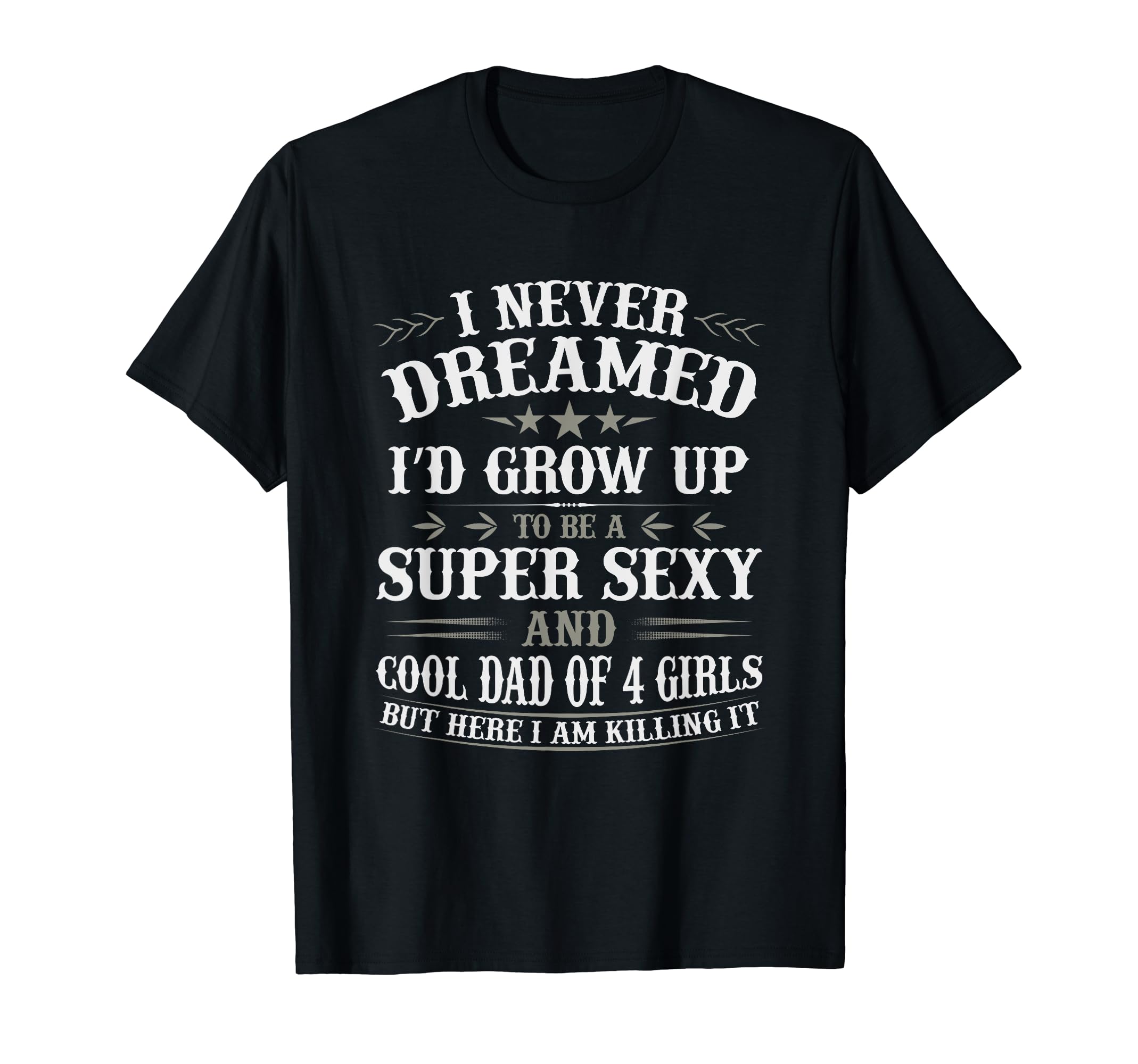 Fathers Day Dad 4 Matching Daughter T-Shirt - Graphic Print for Adults - T-Shirt, Sweatshirt, Hoodie