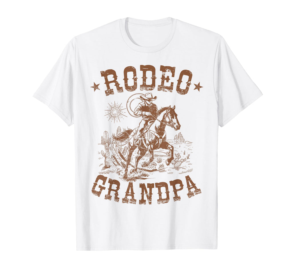Rodeo Grandpa Western Cowboy Family T-Shirt - Aesthetic Graphic for Adults - T-Shirt, Sweatshirt, Hoodie
