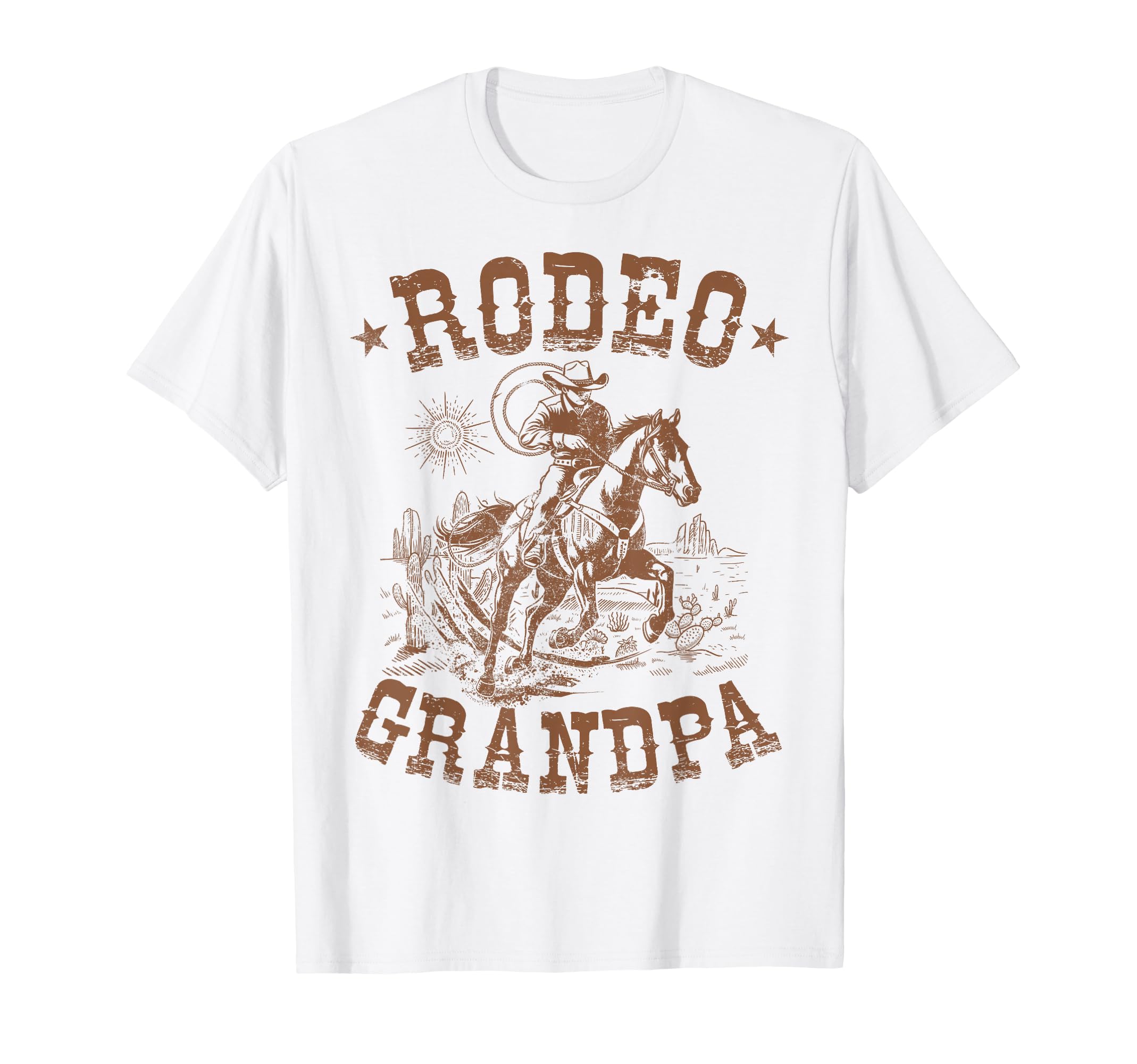 Rodeo Grandpa Western Cowboy Family T-Shirt - Aesthetic Graphic for Adults - T-Shirt, Sweatshirt, Hoodie