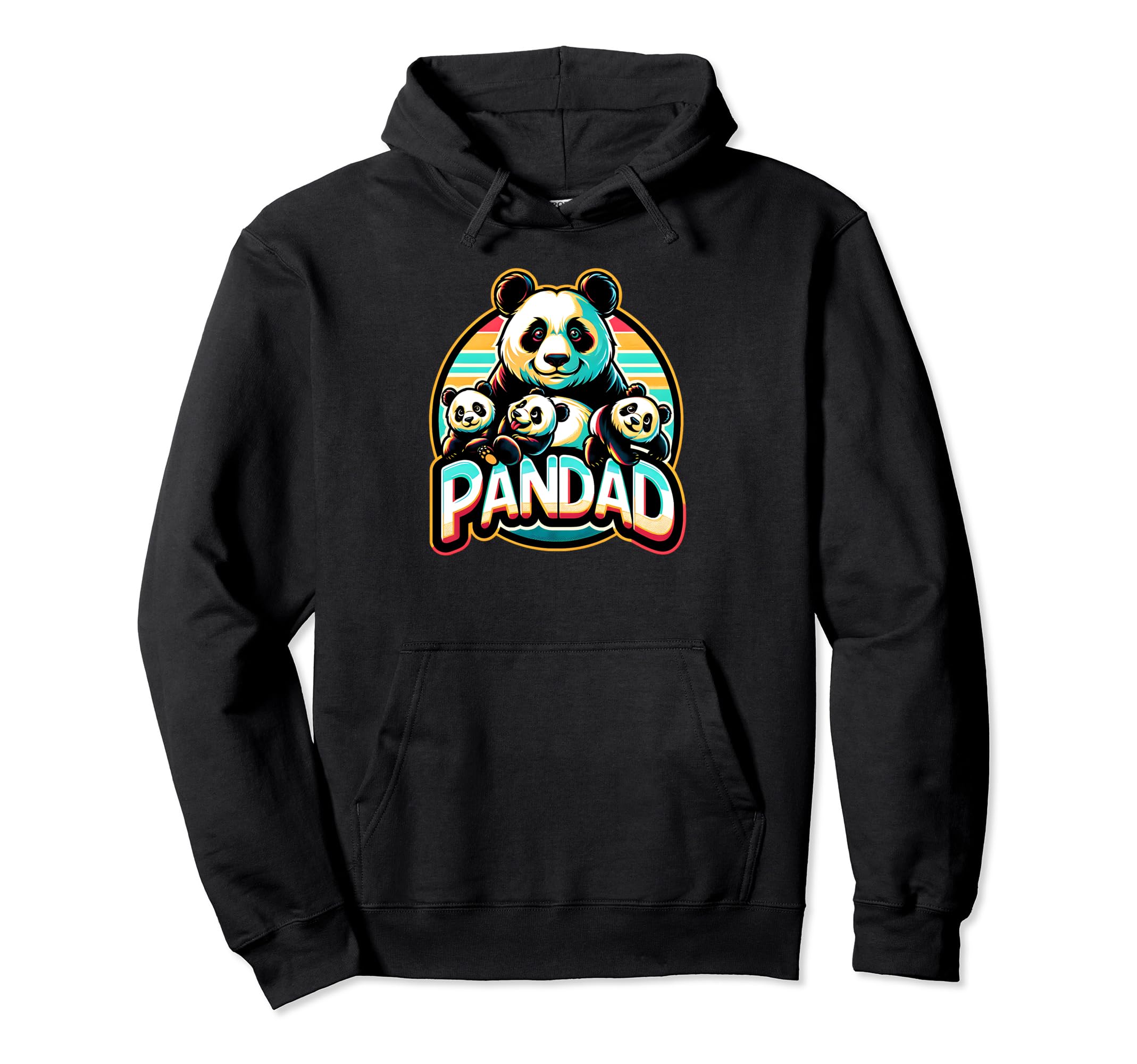 Papa Panda Bear Dad Pandad Panda Bears Hoodie - Trendy Graphic Unisex - T-Shirt, Sweatshirt, Hoodie