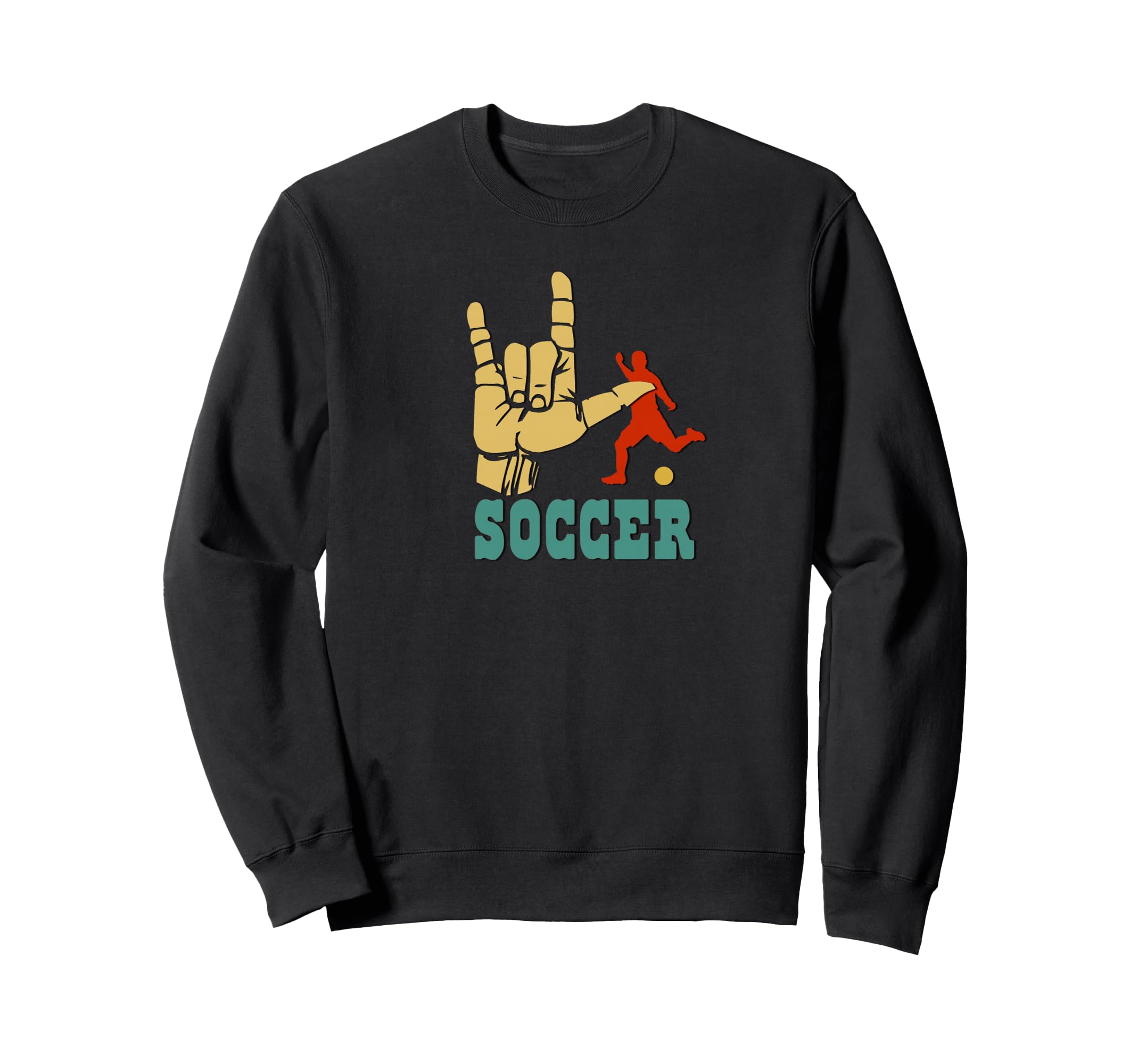 Asl Soccer I Love Soccer Sweatshirt - Custom Art Print for Adults - T-Shirt, Sweatshirt, Hoodie