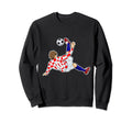 Croatian Flag Soccer Team I Soccer Sweatshirt - Custom Art Print Men Women - T-Shirt, Sweatshirt, Hoodie