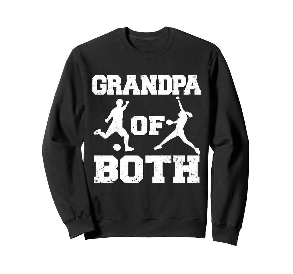 Grandpa Both Funny Soccer Softball Sweatshirt - Custom Art Print Men Women - T-Shirt, Sweatshirt, Hoodie