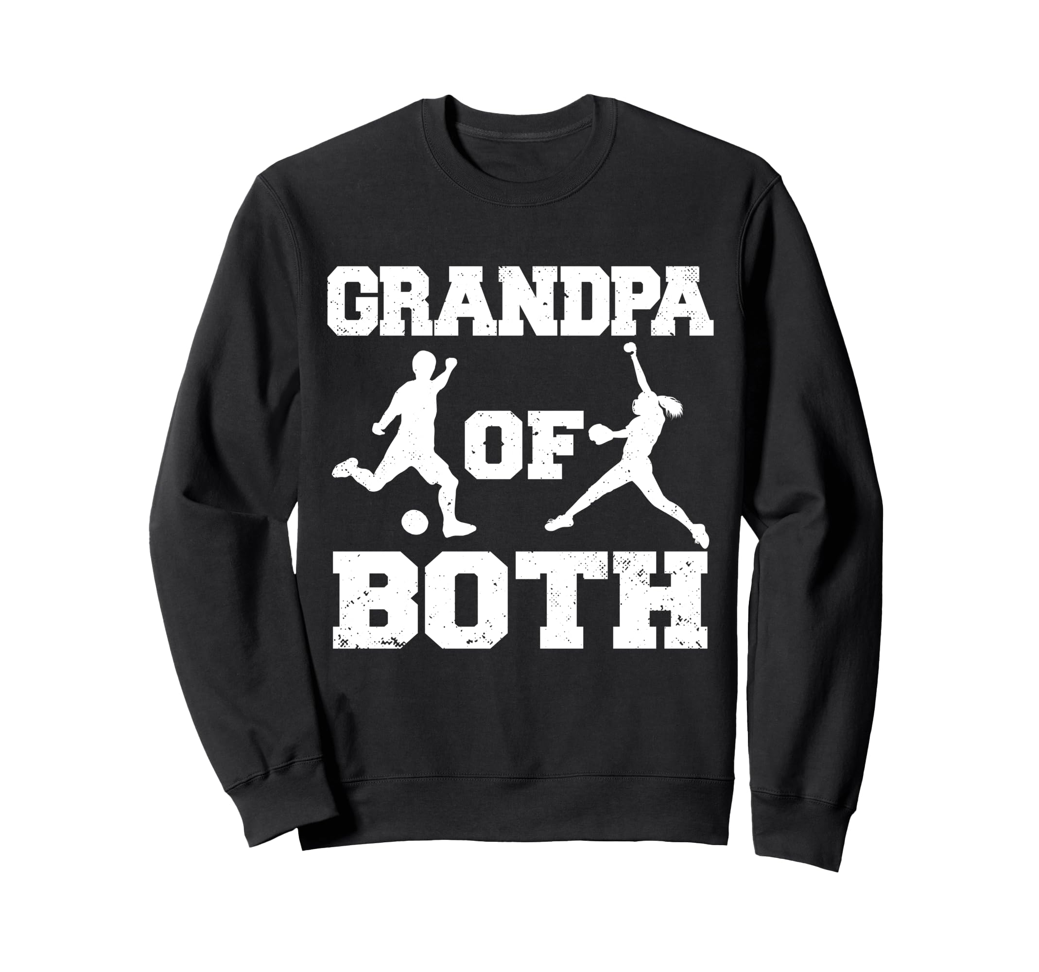 Grandpa Both Funny Soccer Softball Sweatshirt - Custom Art Print Men Women - T-Shirt, Sweatshirt, Hoodie