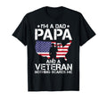 Im Dad Papa And Veteran Nothing T-Shirt - Aesthetic Graphic for Adults - T-Shirt, Sweatshirt, Hoodie