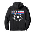 Iceland Soccer Fans Jersey Hoodie - Fun Novelty Design for Adults - T-Shirt, Sweatshirt, Hoodie
