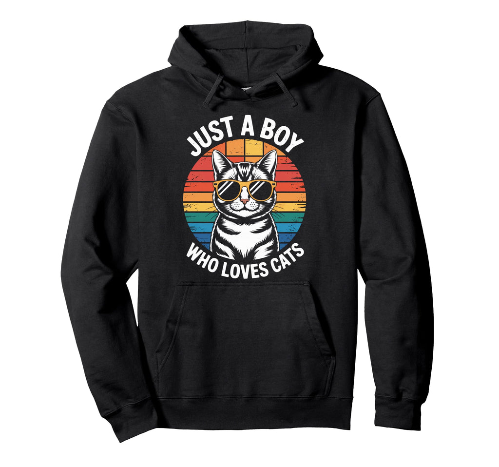 Just Who Loves Cats Cat Dad Kitty Parent Hoodie - Minimalist Print Unisex - T-Shirt, Sweatshirt, Hoodie
