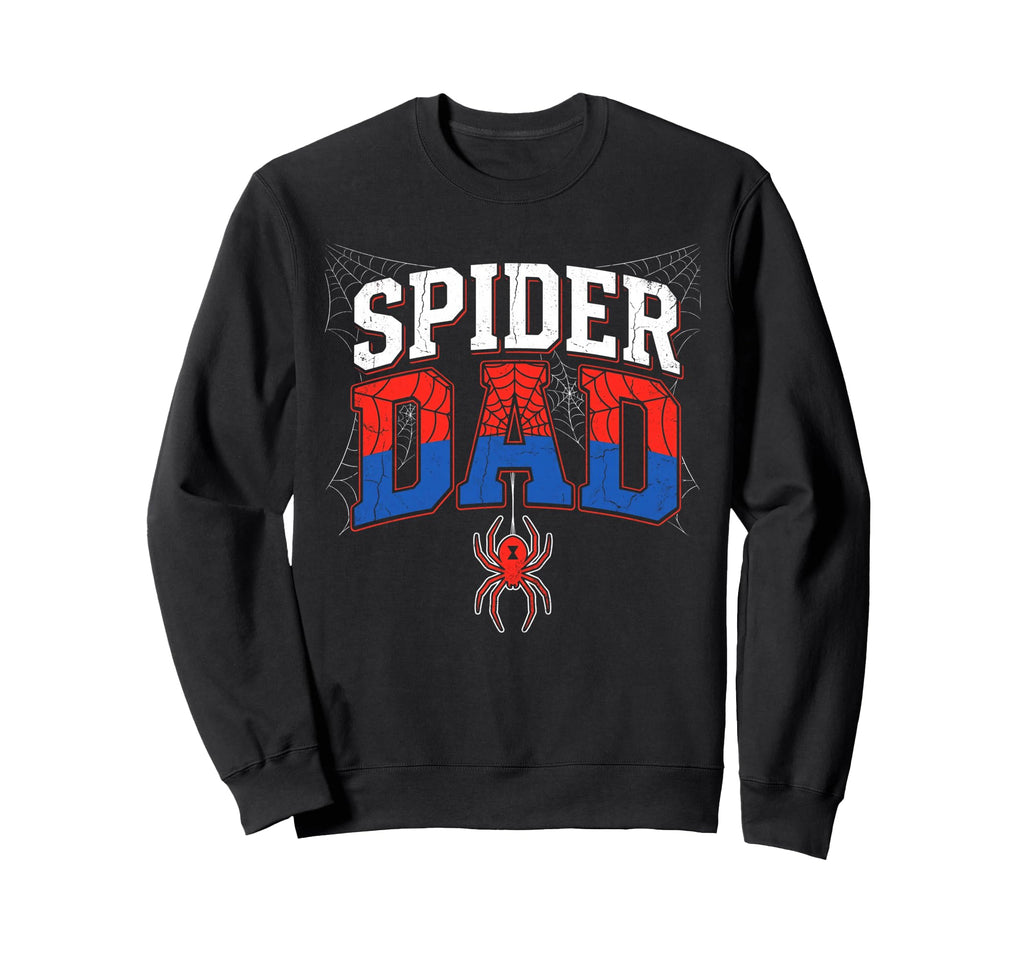 Spider Dad Family Matching Funny Sweatshirt - Minimalist Print for Adults - T-Shirt, Sweatshirt, Hoodie