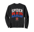 Spider Dad Family Matching Funny Sweatshirt - Minimalist Print for Adults - T-Shirt, Sweatshirt, Hoodie
