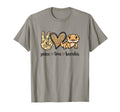 Womens Tiny Dinosaur Peace Love T-Shirt - Fun Novelty Design for Adults - T-Shirt, Sweatshirt, Hoodie
