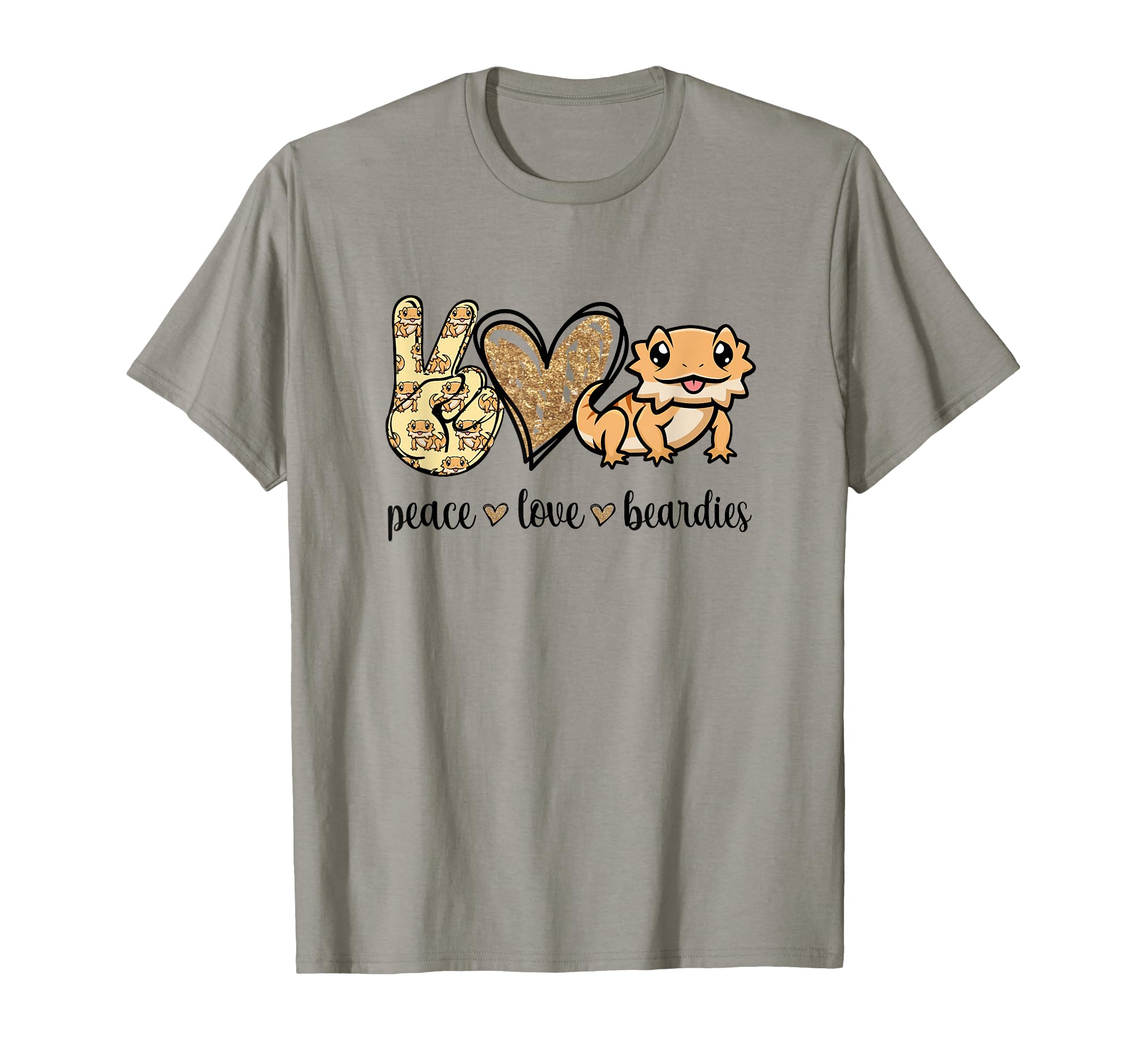 Womens Tiny Dinosaur Peace Love T-Shirt - Fun Novelty Design for Adults - T-Shirt, Sweatshirt, Hoodie