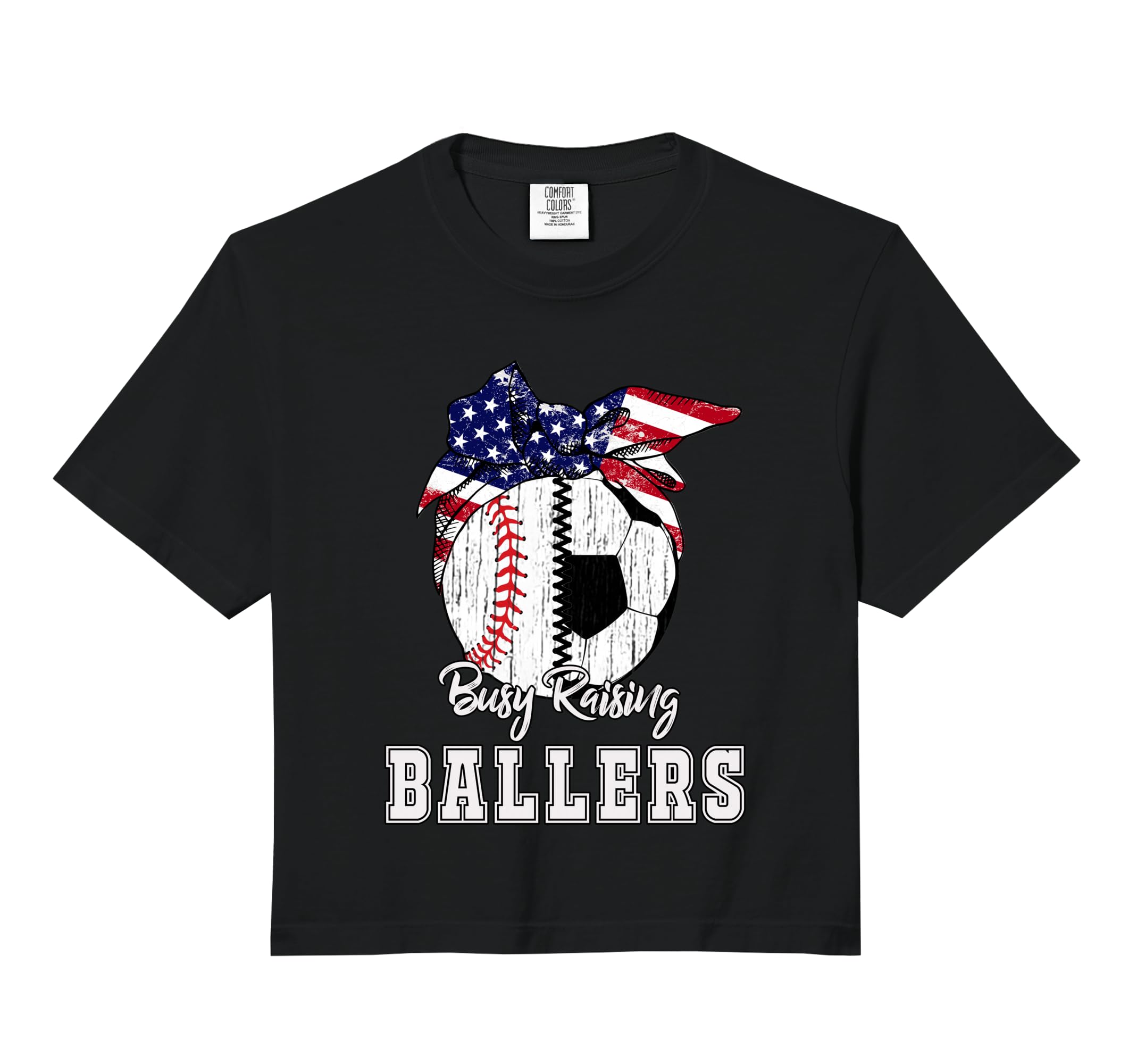 Busy Raising Ballers Baseball Soccer T-Shirt - Novelty Apparel Unisex - T-Shirt, Sweatshirt, Hoodie