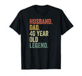Funny 40Th Birthday Gifts Dad 1980 T-Shirt - Minimalist Print for Adults - T-Shirt, Sweatshirt, Hoodie
