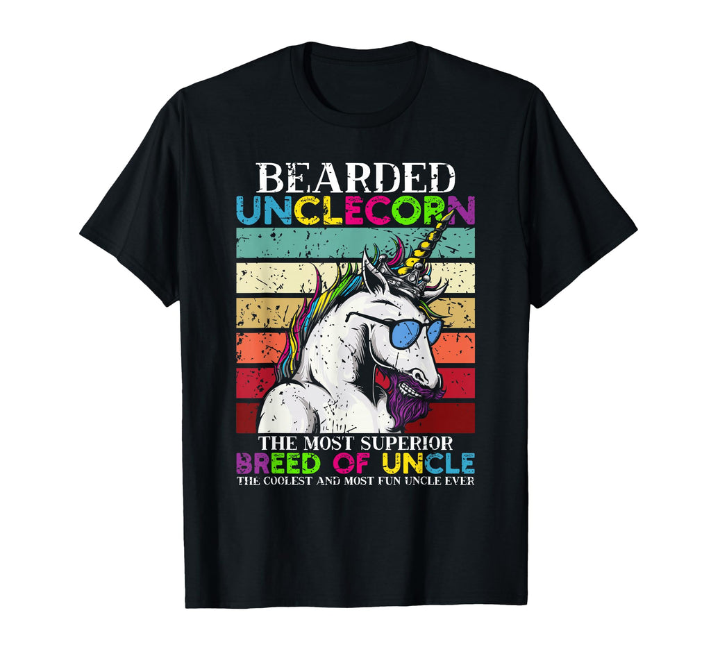 Bearded Unclecorn Uncle Unicorn T-Shirt - Casual Everyday Wear for Adults - T-Shirt, Sweatshirt, Hoodie