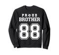 Number 88 Custom Proud Soccer Futbol Sweatshirt - Unique Graphic Unisex - T-Shirt, Sweatshirt, Hoodie