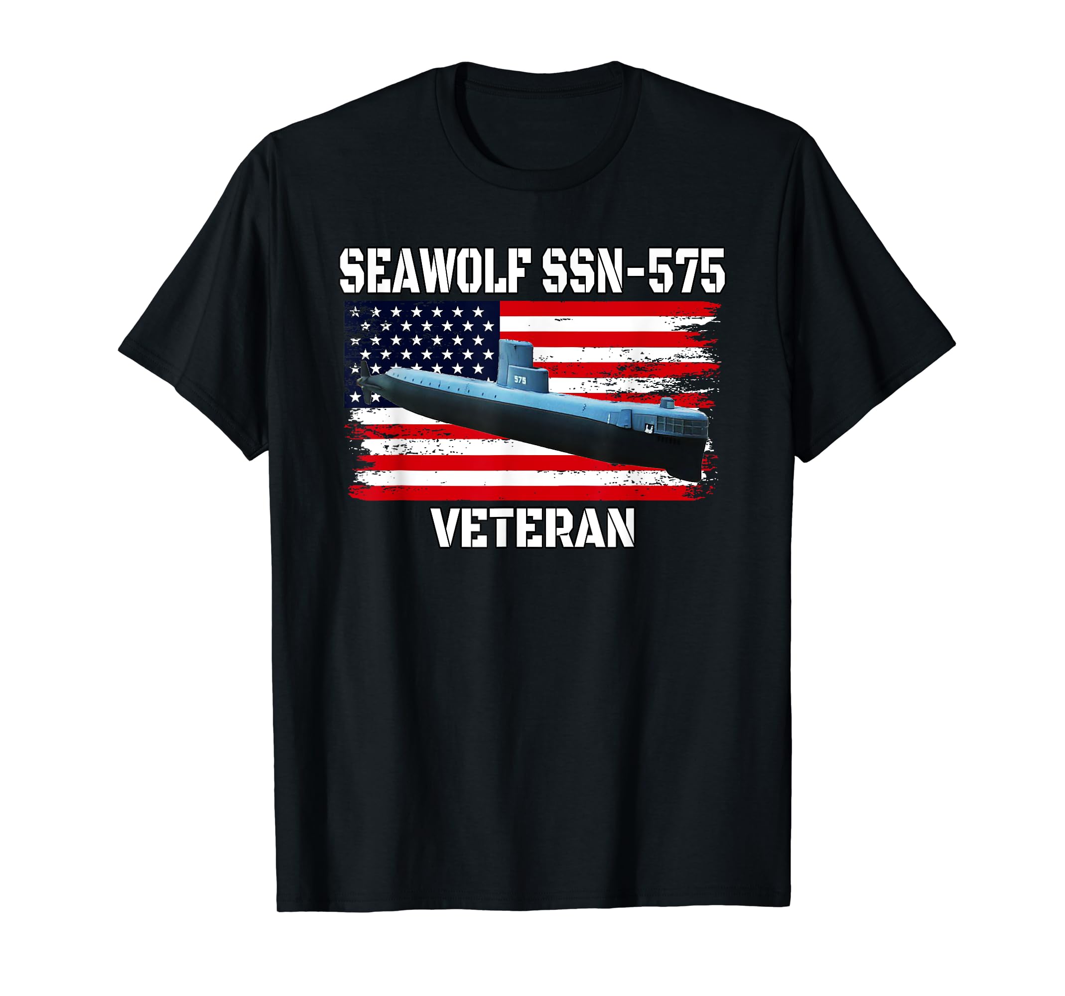 Submarine Uss Seawolf Ssn 575 T-Shirt - Fun Novelty Design Men Women - T-Shirt, Sweatshirt, Hoodie