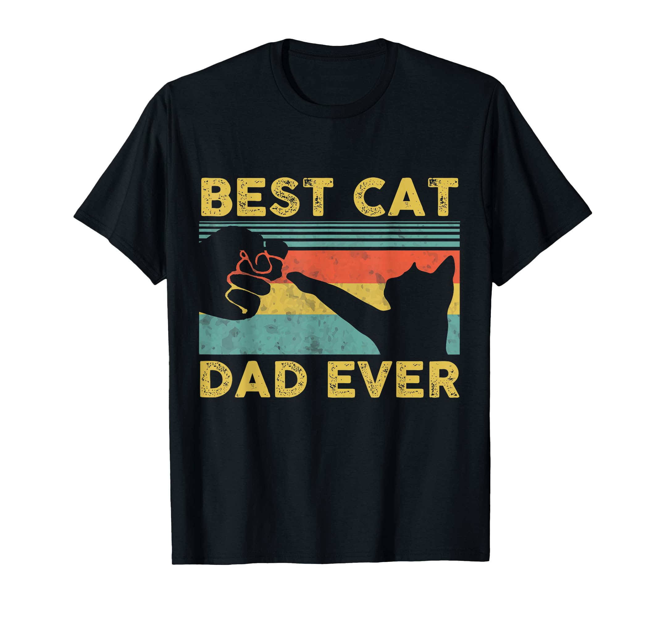 Best Cat Dad Ever Funny Cat Daddy T-Shirt - Minimalist Print Unisex - T-Shirt, Sweatshirt, Hoodie