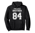 Number 84 Custom Proud Soccer Futbol Hoodie - Trendy Graphic Unisex - T-Shirt, Sweatshirt, Hoodie