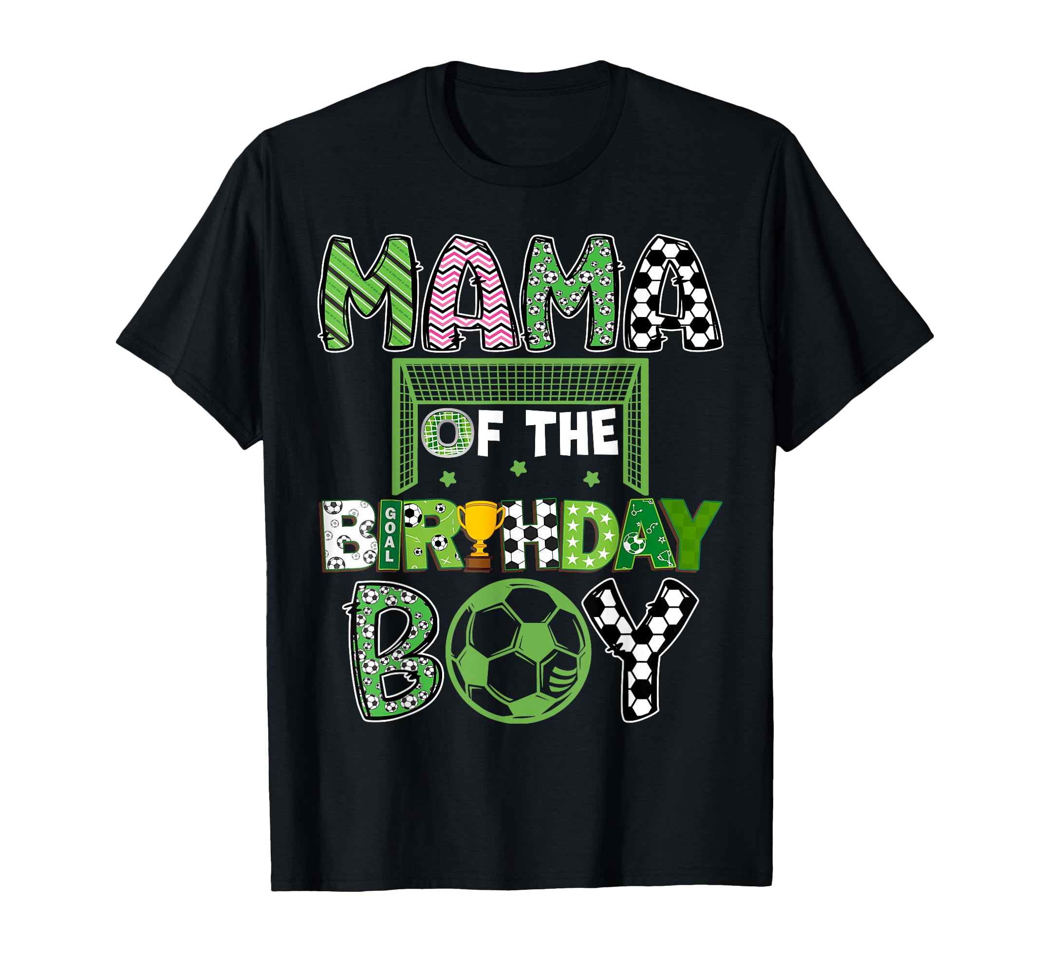 Mama Birthday Soccer Player Birthday T-Shirt - Aesthetic Graphic Men Women - T-Shirt, Sweatshirt, Hoodie