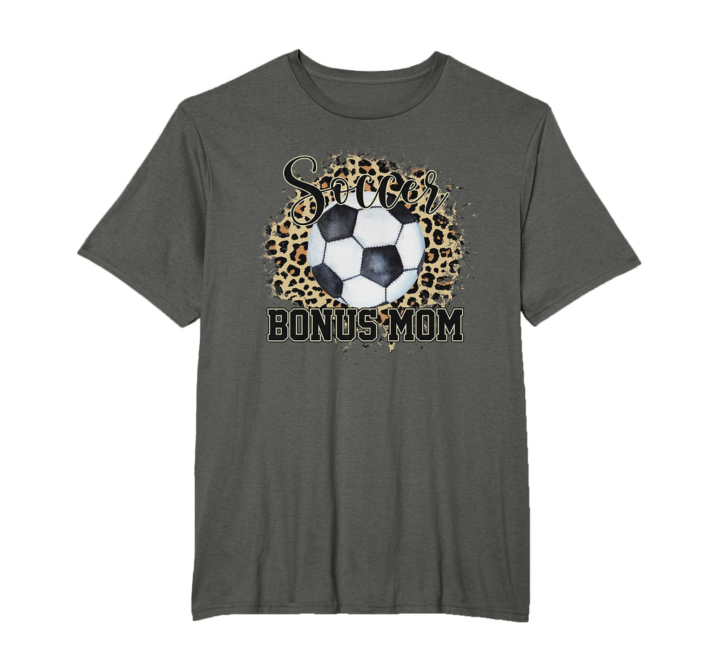 Leopard Soccer Bonus Mom Stepmother T-Shirt - Aesthetic Graphic for Adults - T-Shirt, Sweatshirt, Hoodie
