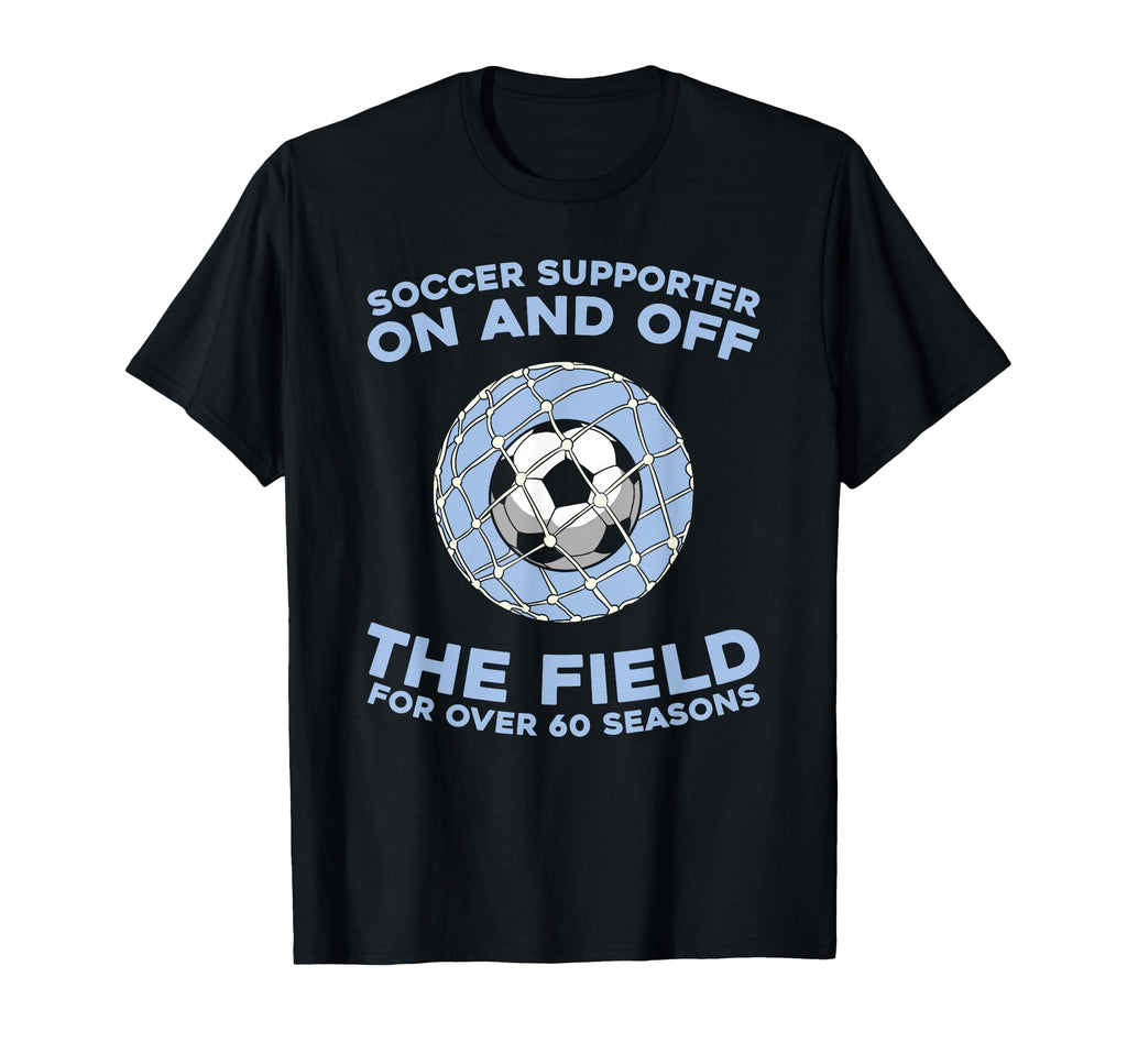 60 Years Old Player Team Sports Soccer T-Shirt - Aesthetic Graphic Unisex - T-Shirt, Sweatshirt, Hoodie