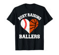 Busy Raising Ballers Baseball T-Shirt - Minimalist Print for Adults - T-Shirt, Sweatshirt, Hoodie