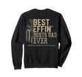 Back Old Camo Best Effin Bonus Dad Ever Sweatshirt - Graphic Print Unisex - T-Shirt, Sweatshirt, Hoodie
