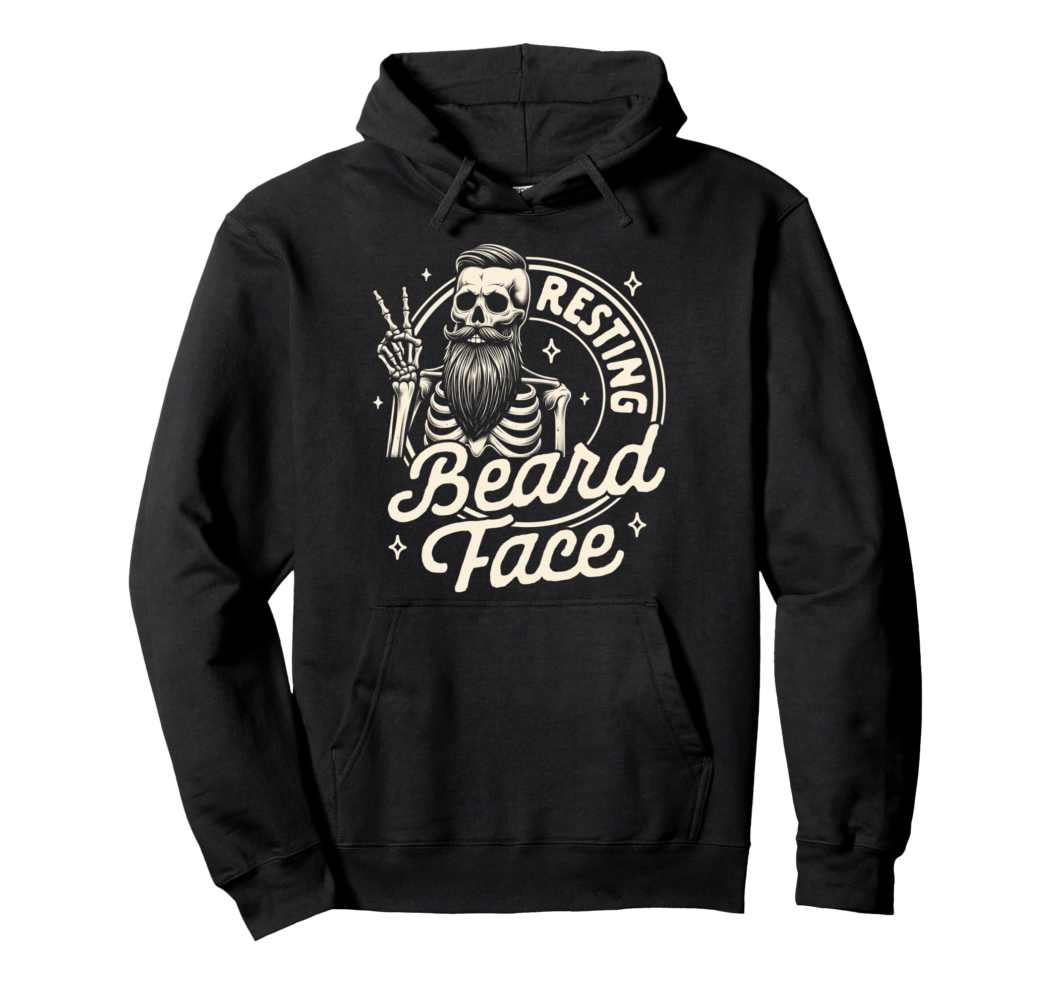 Bearded Dad Daddy Papa Fathers Day Resting Hoodie - Unique Graphic Unisex - T-Shirt, Sweatshirt, Hoodie