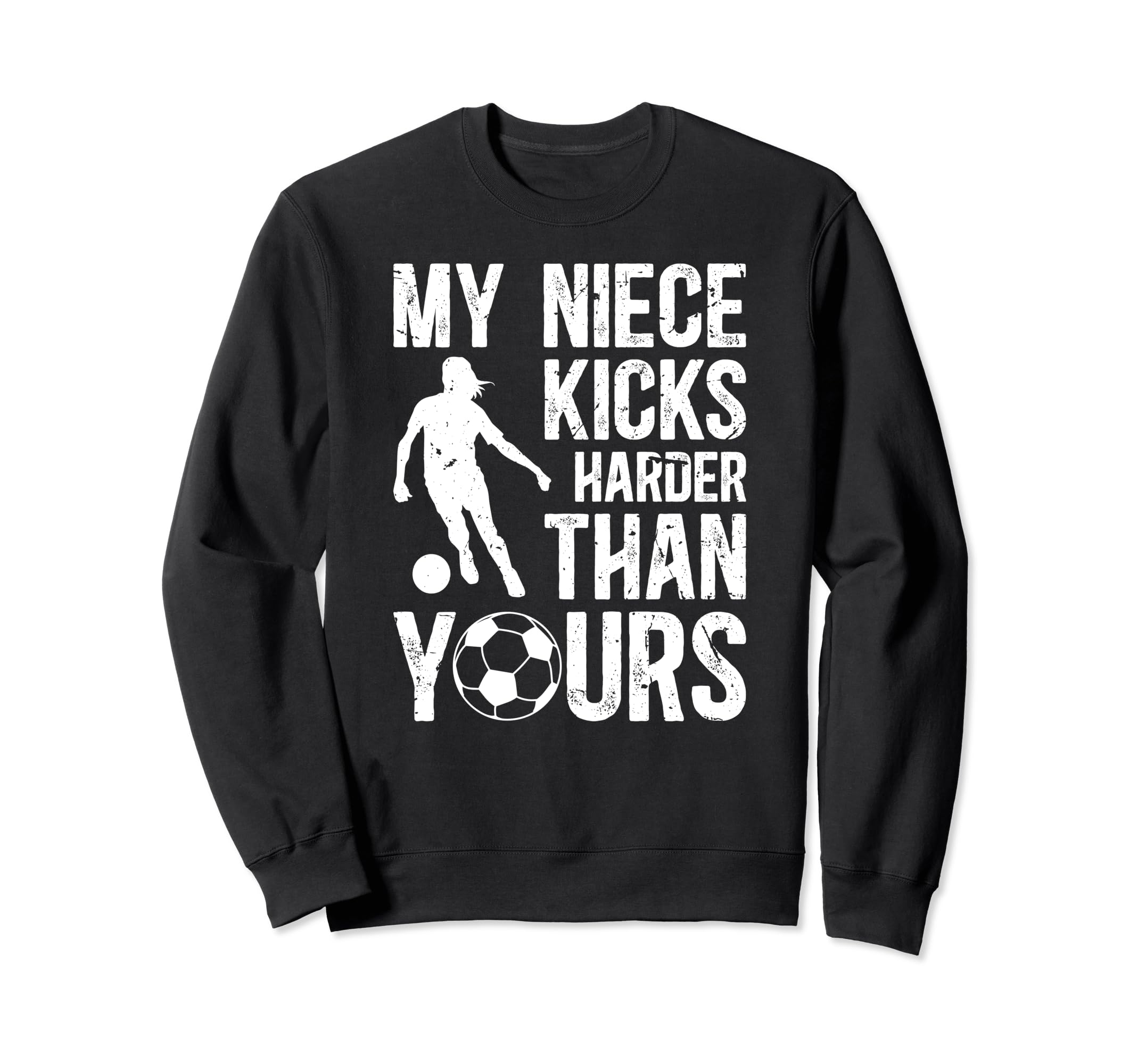 My Niece Soccer Uncle Soccer Player Sweatshirt - Graphic Print for Adults - T-Shirt, Sweatshirt, Hoodie
