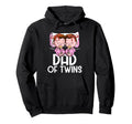 Dad Twins Announcement Two Twin Hoodie - Aesthetic Graphic for Adults - T-Shirt, Sweatshirt, Hoodie