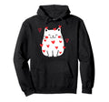 Meowentine Cat Valentines Day Cat Dad Cat Hoodie - Minimalist Print Unisex - T-Shirt, Sweatshirt, Hoodie
