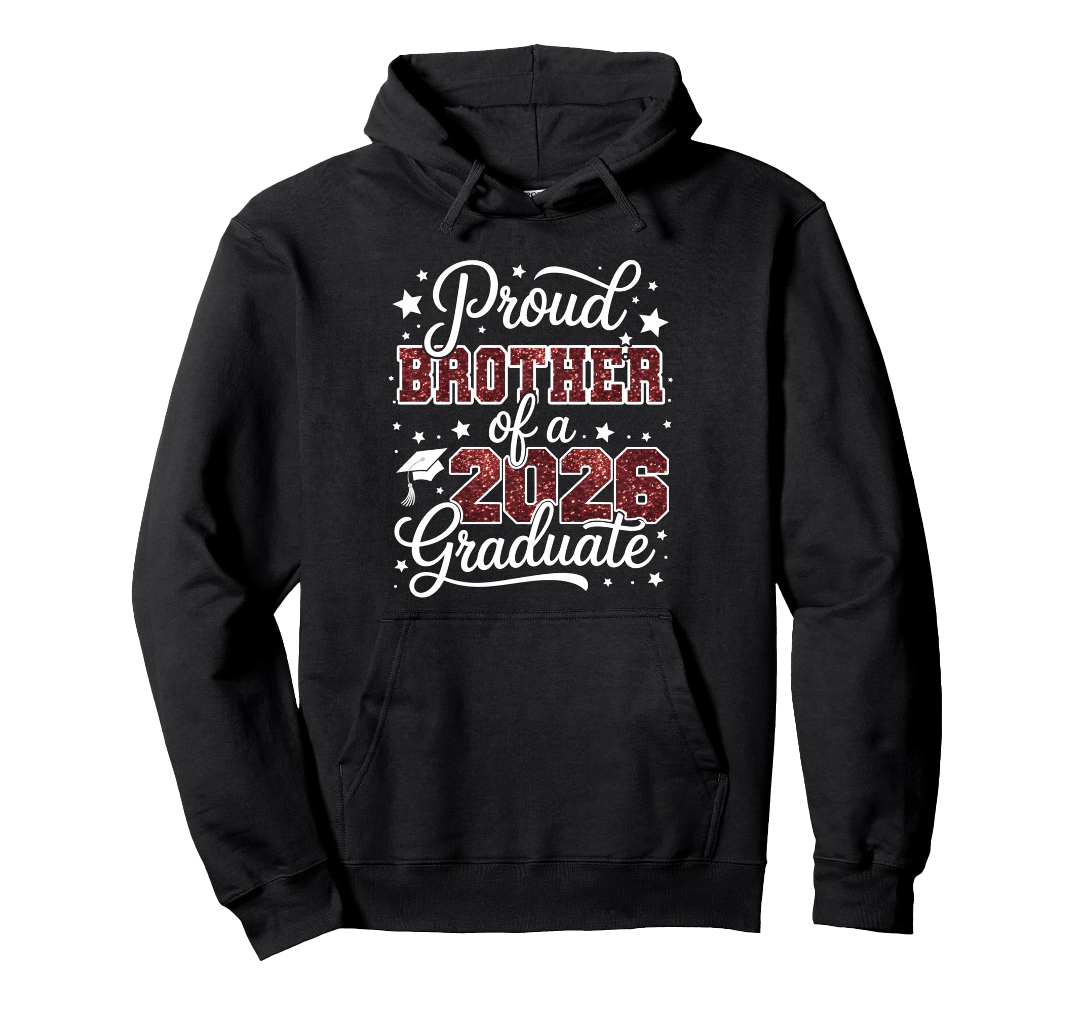 Proud Brother Class 2026 Graduate Senior Hoodie - Graphic Print Men Women - T-Shirt, Sweatshirt, Hoodie