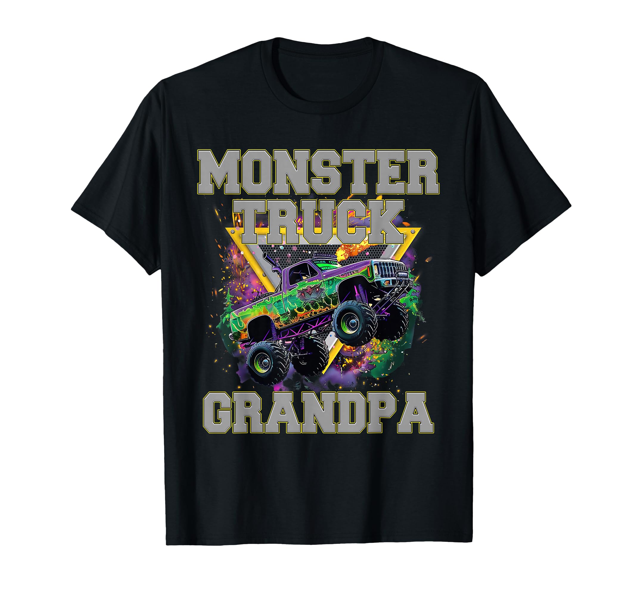 Monster Truck Grandpa Monster Truck T-Shirt - Unique Graphic for Adults - T-Shirt, Sweatshirt, Hoodie