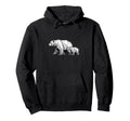 Wildlife Geometric Papa Mama Bear Hoodie - Custom Art Print for Adults - T-Shirt, Sweatshirt, Hoodie