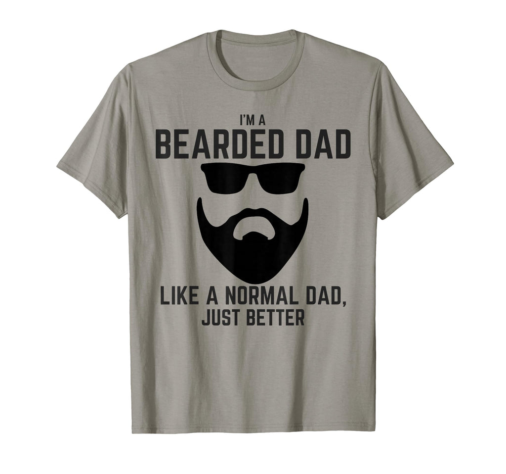 Bearded Dad Mens Beard Funny Superhero T-Shirt - Custom Art Print Unisex - T-Shirt, Sweatshirt, Hoodie