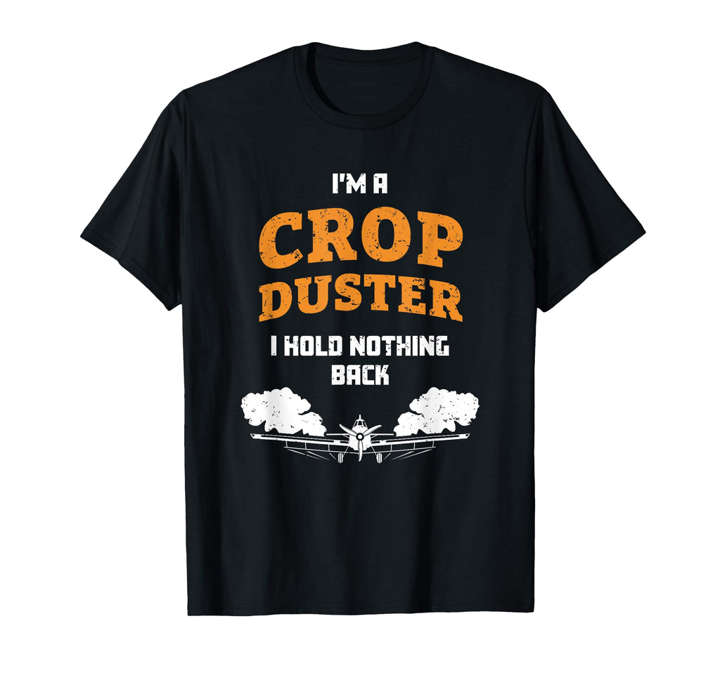 Duster Plane Cropdusting Co Mens Crop T-Shirt - Custom Art Print Men Women - T-Shirt, Sweatshirt, Hoodie