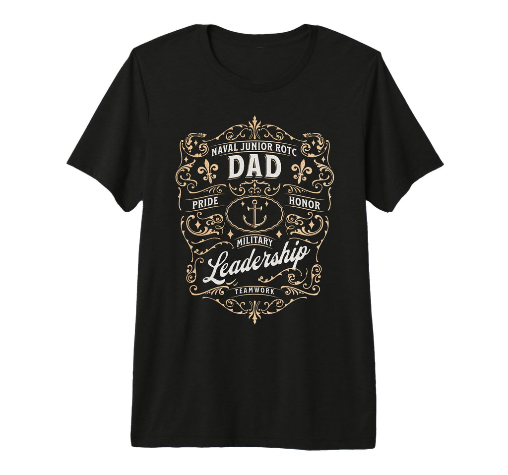 Mens Naval Junior Rotc Dad Mens T-Shirt - Trendy Graphic for Adults - T-Shirt, Sweatshirt, Hoodie